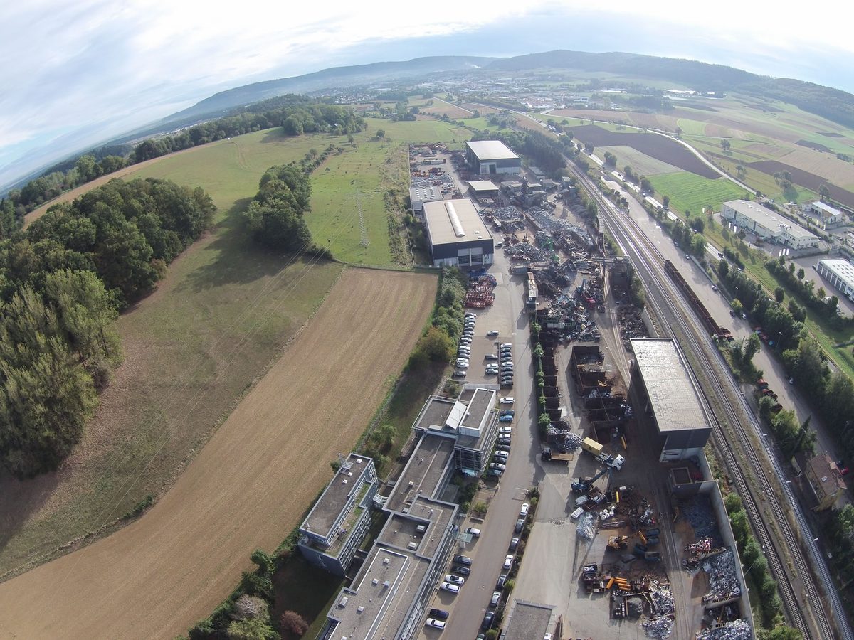 Vue aérienne du site Scholz d’Essingen